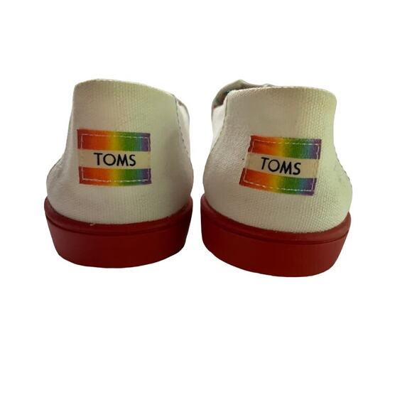 Toms PRIDE shoes slip on Damien Unity collection women's  7.5 Alpargata loafer - Picture 3 of 7